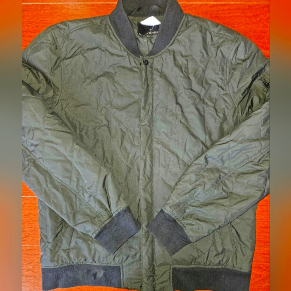 Banana Republic Quilted Bomber Jacket